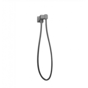 Gun Metal Grey Shower Holder Wall Connector & Hose Only